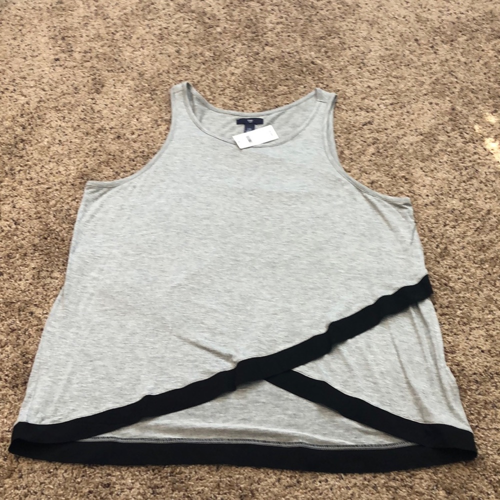 ^End of Summer Sale^ GAP Grey with Black Trim Tank Top